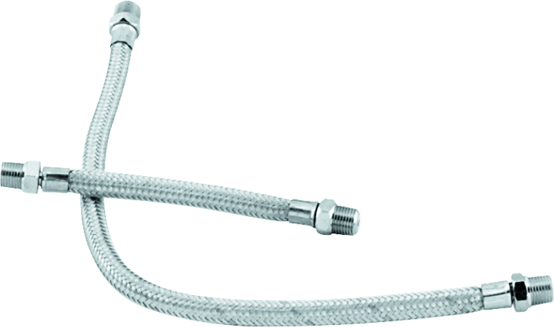 Bikers Choice 66-84 Shovelhead Braided Stainless Rocker Box Oil Line Set Replaces H-D 62783-66A Bikers Choice Engine Covers AXOPROS