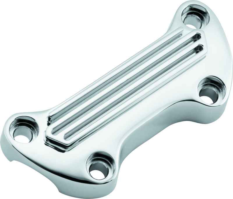 Bikers Choice 74-Up Chrome Finned Handlebar Clamp Bikers Choice Handlebars AXOPROS