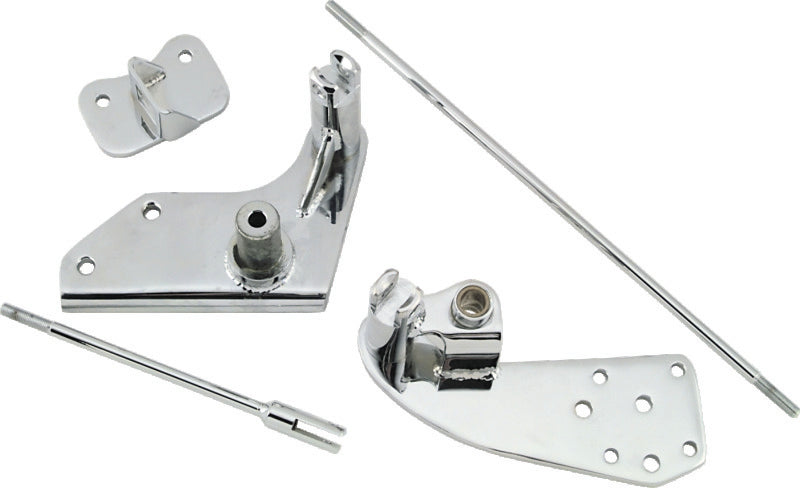 Bikers Choice 87-99 Softail Chrome 3 Inch Extended Forward Control Kit Bikers Choice Footpegs AXOPROS