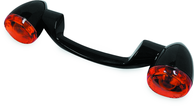 Bikers Choice 91-08 Touring 86-17 FLST Narrow Black Rear Turn Signal Bar Kit W/Amber Lens Bikers Choice Lights Corner  AXOPROS