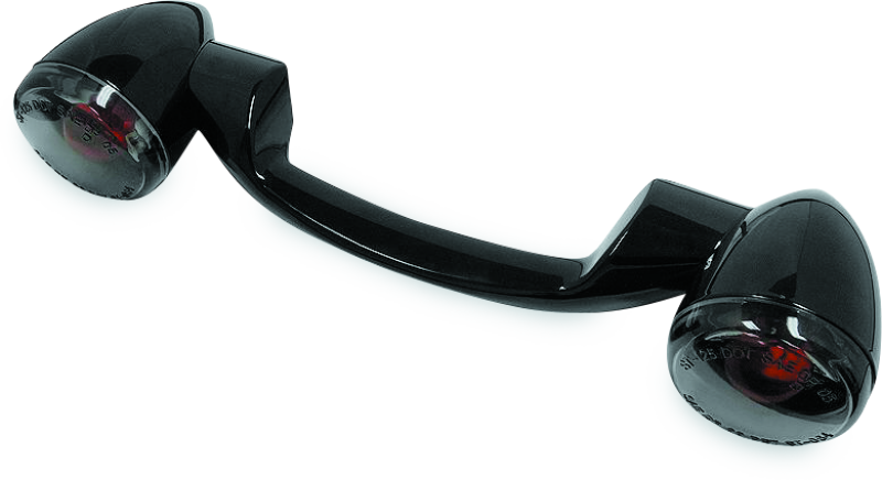 Bikers Choice 91-08 Touring 86-17 FLST Narrow Black Rear Turn Signal Bar Kit W/Smoke Lens Bikers Choice Lights Corner  AXOPROS