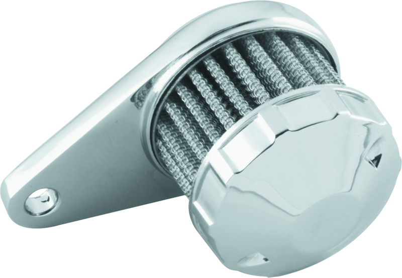 Bikers Choice Chrome Crankcase Breather With Mount 3/8 Hose Custom Bikers Choice Air Intake Components AXOPROS