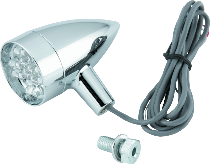 Bikers Choice Chrome Mini Turn Signal Amber Universal Custom Bikers Choice Lights Corner  AXOPROS