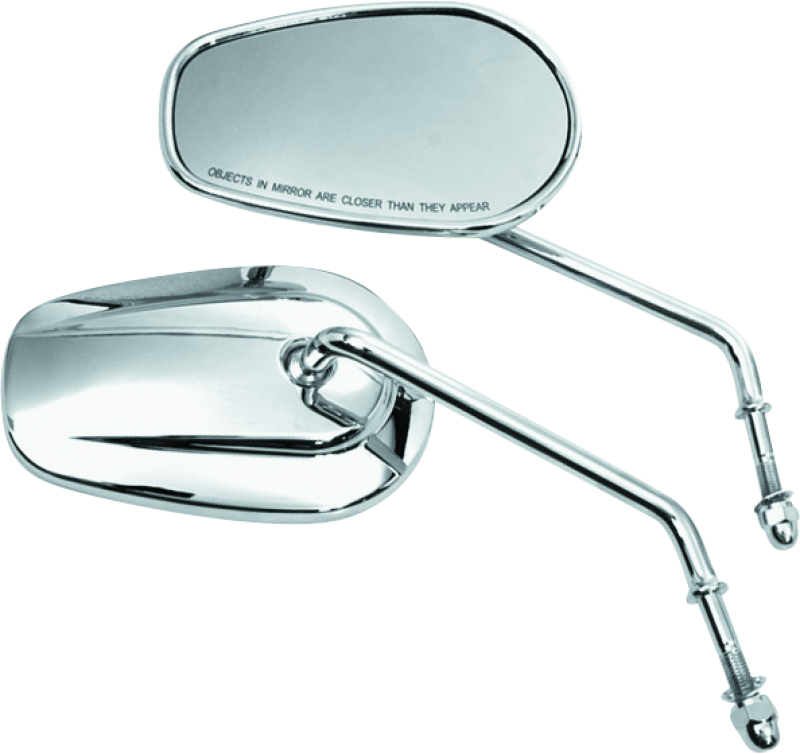 Bikers Choice Chrome Tapered Long Stem Mirrors Pr Bikers Choice Side Mirrors  AXOPROS