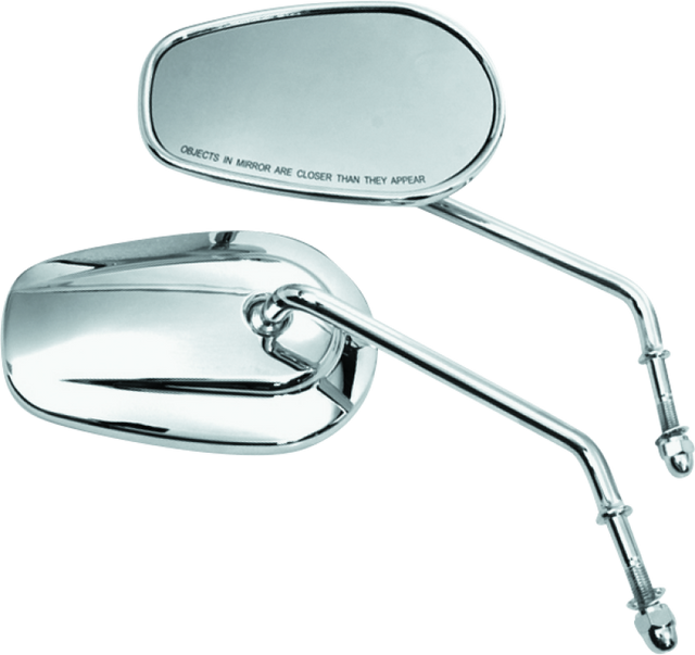 Bikers Choice Chrome Tapered Long Stem Mirrors Pr Bikers Choice Side Mirrors  AXOPROS
