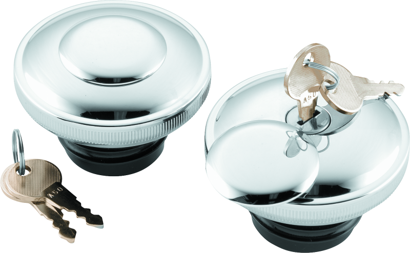 Bikers Choice L96-20 Chrome Lockable Gas Cap Vented Bikers Choice Fuel Lines AXOPROS