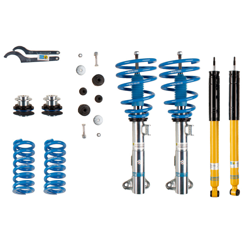 Bilstein B14 2002 Mercedes-Benz C230 Kompressor Front and Rear Suspension Kit Bilstein Coilovers AXOPROS