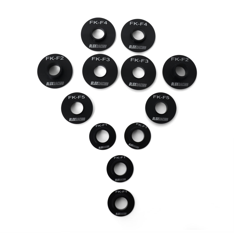 BLOX Racing 16-21 FK Civic - Front - 12 Pieces Subframe Hard Collar Kit BLOX Racing Suspension Arms & Components AXOPROS