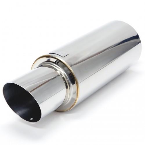 BLOX Racing 3 inch Universal Street Muffler - Turndown Tip BLOX Racing Muffler AXOPROS
