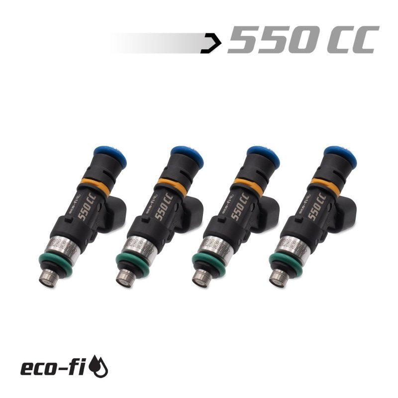 BLOX Racing Eco-Fi Street Injectors 550cc/min Honda K Series (Set of 4) BLOX Racing Fuel Injectors - Single  AXOPROS