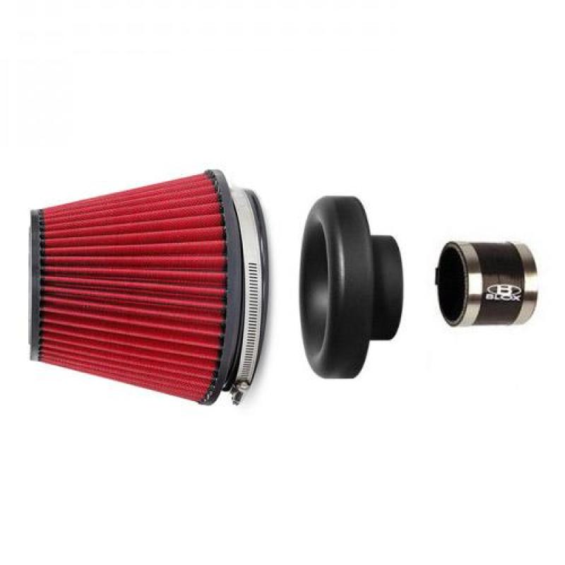 BLOX Racing Performance Filter Kit w/ 2.5inch  Velocity Stack Air Filter and 2.5inch Silicone Hose BLOX Racing Air Filters - Direct Fit  AXOPROS