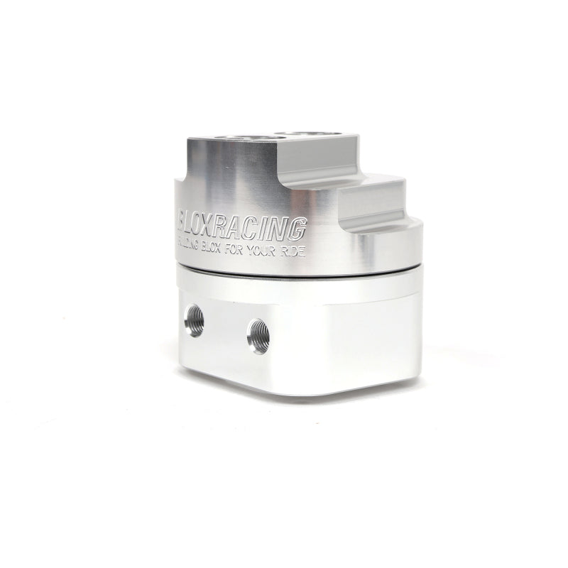 BLOX Racing Remote Oil Filter Relocation Kit - Polished BLOX Racing Oil Filter Blocks AXOPROS