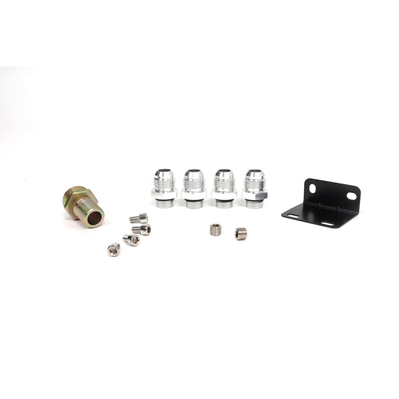 BLOX Racing Remote Oil Filter Relocation Kit - Polished BLOX Racing Oil Filter Blocks AXOPROS