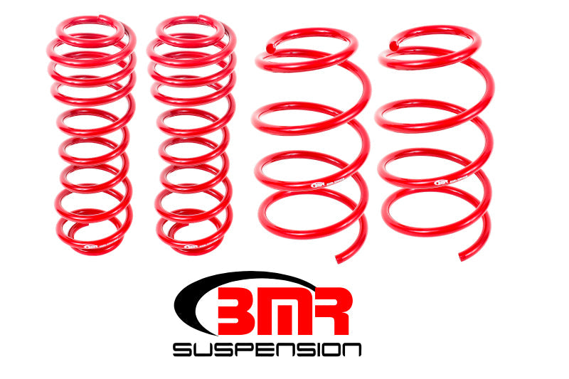 BMR 05-14 S197 Mustang GT Drag Version Lowering Springs (Set Of 4) - Red BMR Suspension Lowering Springs AXOPROS