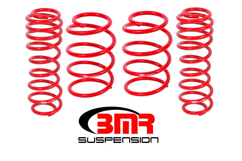BMR 05-14 S197 Mustang GT Performance Version (Set Of 4) - Red BMR Suspension Lowering Springs AXOPROS