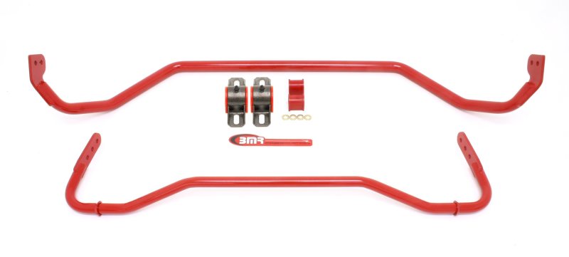 BMR 08-09 Pontiac G8 Front & Rear Sway Bar Kit w/ Bushings - Red BMR Suspension Sway Bars  AXOPROS