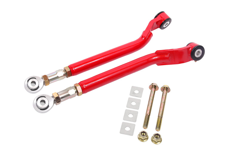 BMR 08-17 Challenger Rear On-Car Adj. Toe Rods Delrin/Rod End Combo - Red BMR Suspension Suspension Arms & Components  AXOPROS