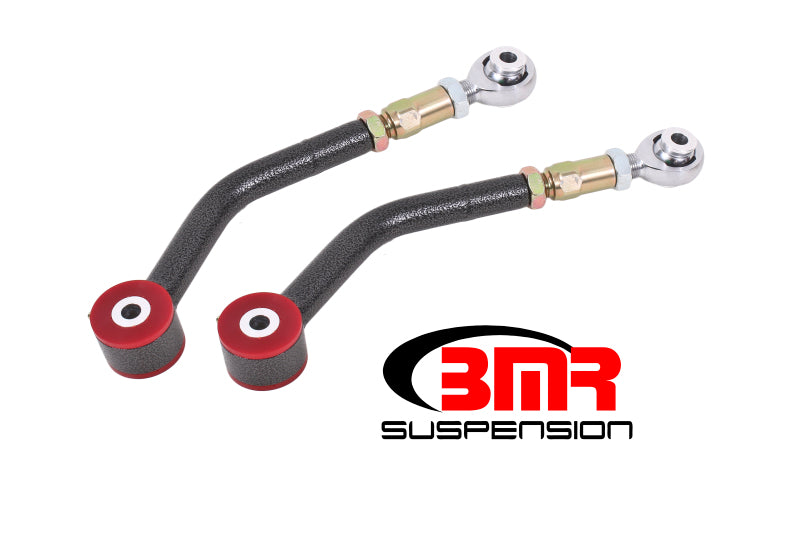 BMR 08-17 Challenger Upper Control Arms On-Car Adj. Rod Ends (Polyurethane) - Black Hammertone BMR Suspension Control Arms  AXOPROS