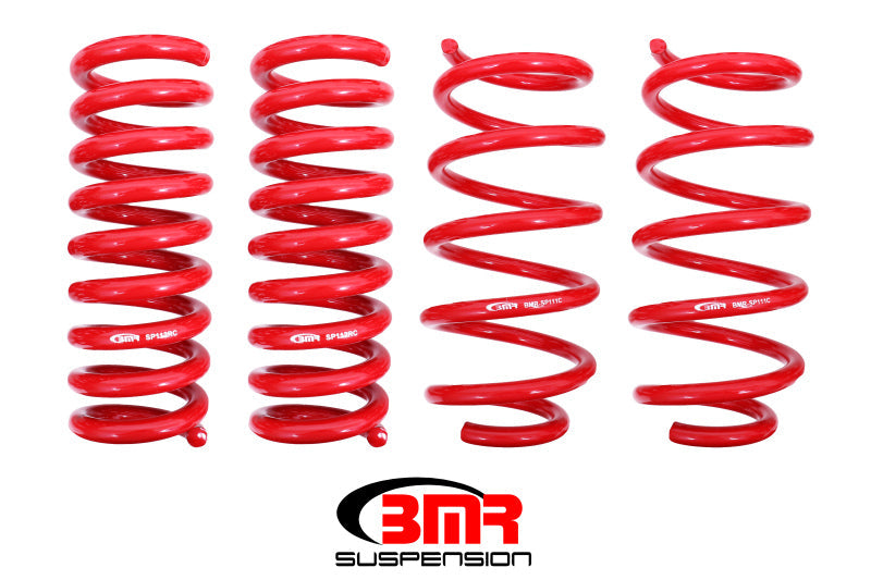 BMR 08-19 Dodge Challenger Lowering Springs 1.25in Drop - Set of 4 - Red BMR Suspension Lowering Springs AXOPROS