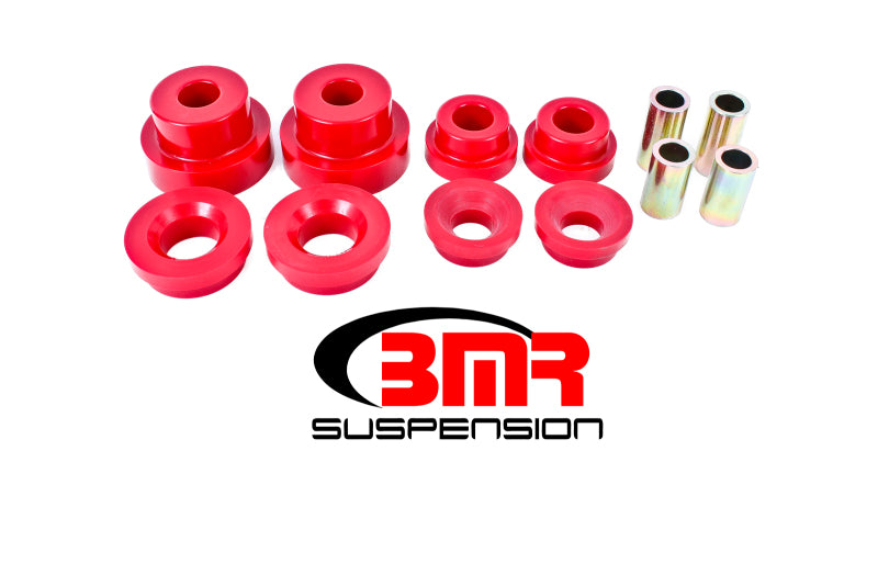 BMR 10-15 5th Gen Camaro Rear Cradle Pro Version Full Bushing Kit (Polyurethane) - Red BMR Suspension Differential Bushings AXOPROS
