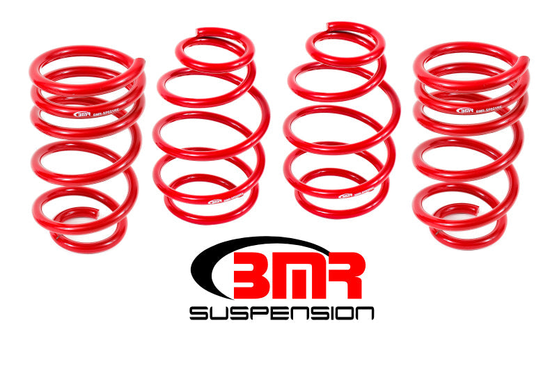 BMR 10-15 5th Gen Camaro V8 Lowering Spring Kit (Set Of 4) - Red BMR Suspension Lowering Springs AXOPROS