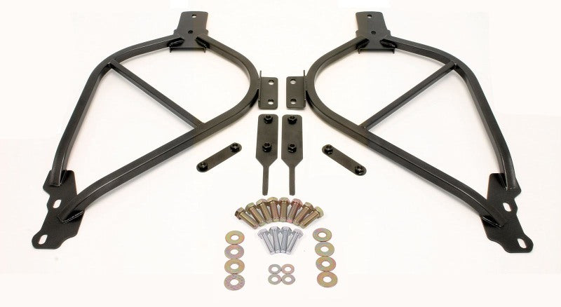 BMR 14-17 Chevy SS Bolt-On Subframe Connectors - Black Hammertone BMR Suspension Chassis Bracing  AXOPROS