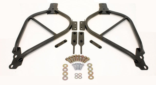 BMR 14-17 Chevy SS Bolt-On Subframe Connectors - Black Hammertone BMR Suspension Chassis Bracing  AXOPROS