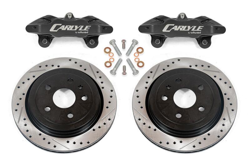 BMR 14-19 Chevrolet Corvette C7 Brake Kit For 15in Conversion Drilled & Slotted Rotors Black Caliper BMR Suspension Brake Kits - Performance D&S AXOPROS