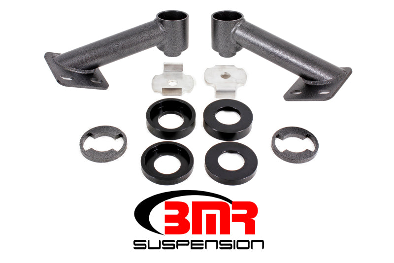 BMR 15-17 S550 Mustang Cradle Bushing Lockout Kit - Black Hammertone BMR Suspension Chassis Bracing  AXOPROS
