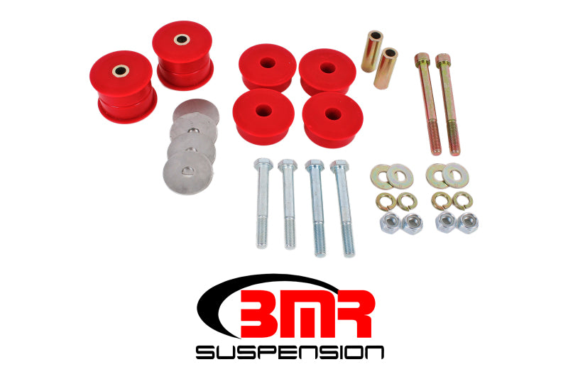 BMR 15-17 S550 Mustang Differential Bushing Kit (Polyurethane) - Red BMR Suspension Differential Bushings AXOPROS