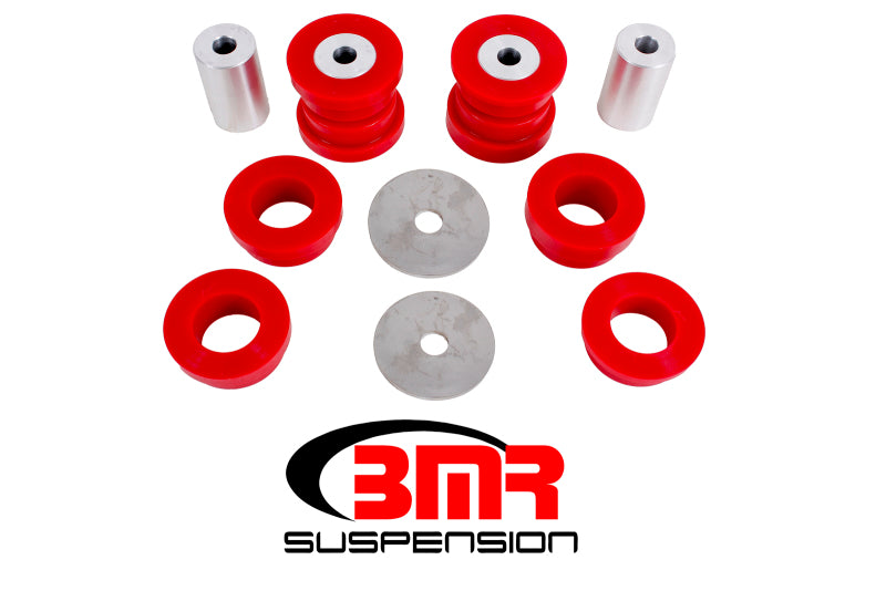 BMR 15-17 S550 Mustang Rear Cradle Bushing Kit (Polyurethane) - Red BMR Suspension Differential Bushings AXOPROS