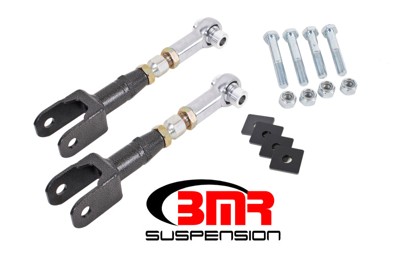 BMR 15-17 S550 Mustang Rear On-Car Adj. Rod Ends Toe Rods - Black Hammertone BMR Suspension Suspension Arms & Components AXOPROS