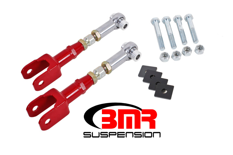 BMR 15-17 S550 Mustang Rear On-Car Adj. Rod Ends Toe Rods - Red BMR Suspension Suspension Arms & Components  AXOPROS