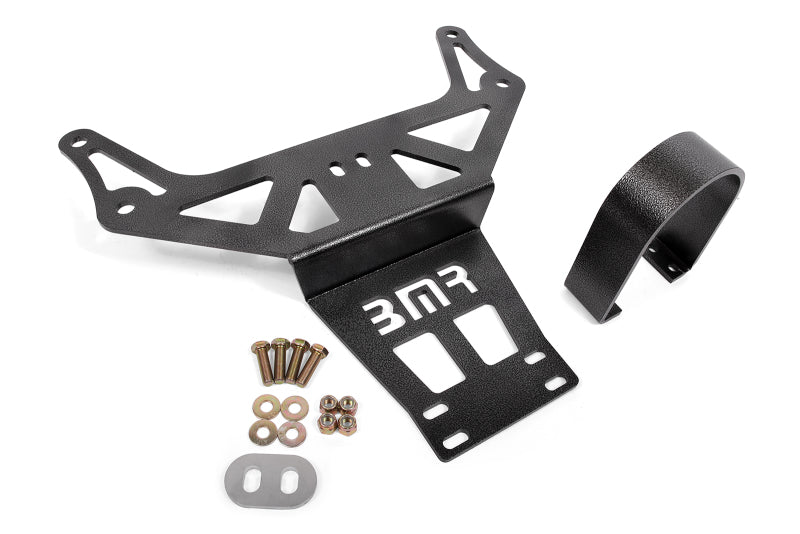 BMR 15-18 Dodge Challenger (Auto Trans) Hellcat/Demon Driveshaft Safety Loop - Black Hammertone BMR Suspension Driveshaft Loops  AXOPROS