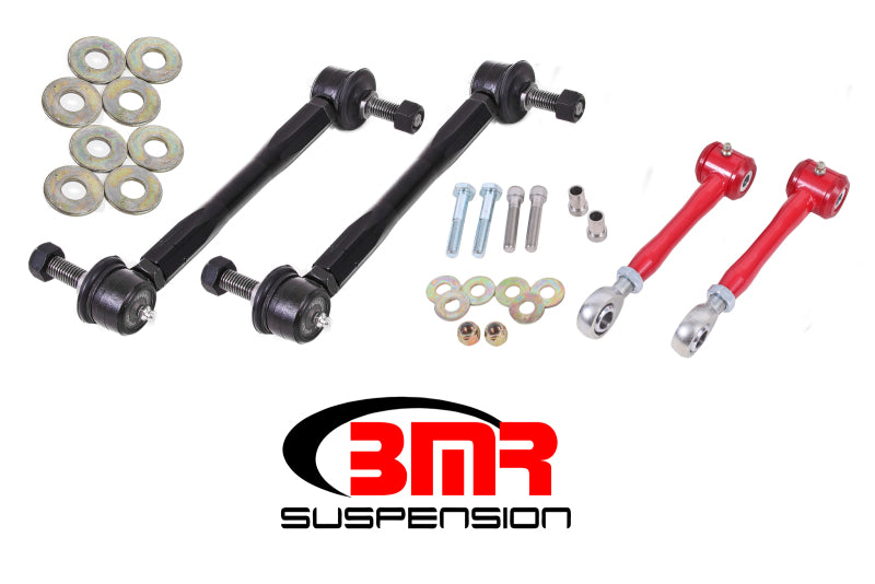 BMR 16-17 6th Gen Camaro Front and Rear Sway Bar End Link Kit - Red BMR Suspension Suspension Arms & Components  AXOPROS