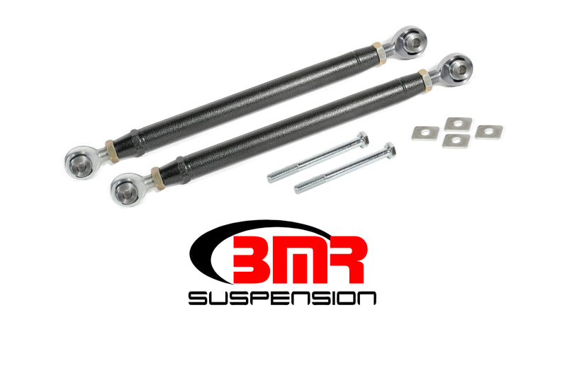 BMR 16-17 6th Gen Camaro Rear Double Adj. Rod Ends Toe Rods - Black Hammertone BMR Suspension Suspension Arms & Components AXOPROS