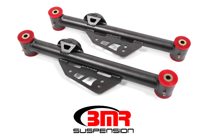 BMR 79-98 Fox Mustang Non-Adj. Lower Control Arms (Polyurethane) - Black Hammertone BMR Suspension Control Arms AXOPROS