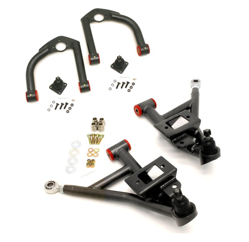 BMR 93-02 F-Body Upper And Lower A-Arm Kit - Black Hammertone BMR Suspension Control Arms AXOPROS