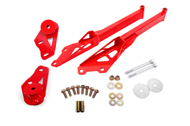 BMR Suspension 15-18 Ford Mustang S550 IRS Subframe Support Brace (Red) BMR Suspension Chassis Bracing  AXOPROS