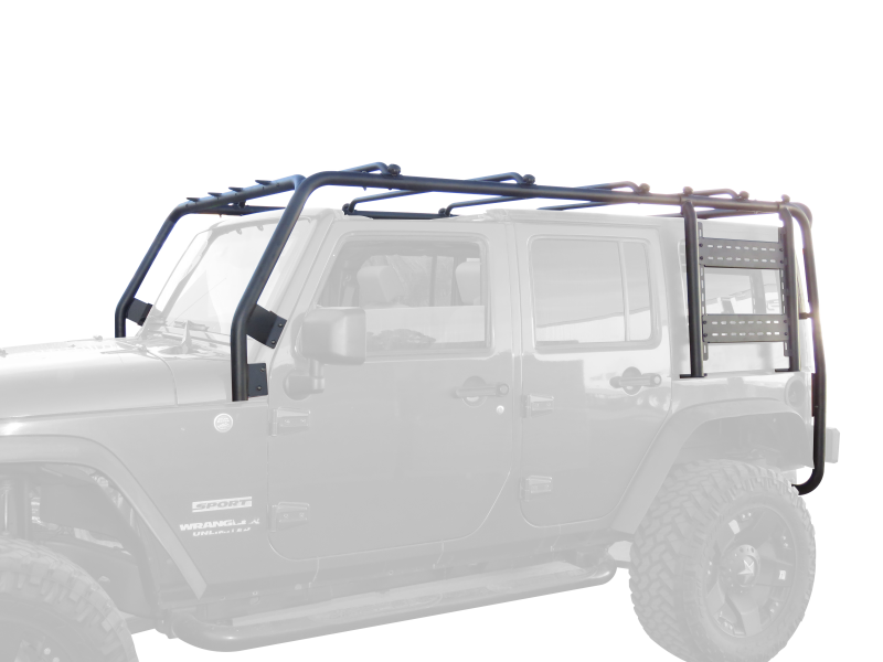 Body Armor 4x4 07-18 Jeep Wrangler JK 4dr Roof Rack Frame Crossbars/Rails Body Armor 4x4 Roof Rack AXOPROS