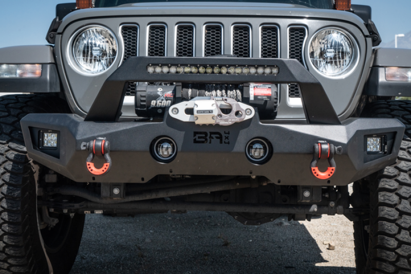Body Armor 4x4 07-22 Jeep Wrangler JK/JL & Gladiator JT Orion Mid-Width Front Bumper Body Armor 4x4 Bumpers - Steel AXOPROS
