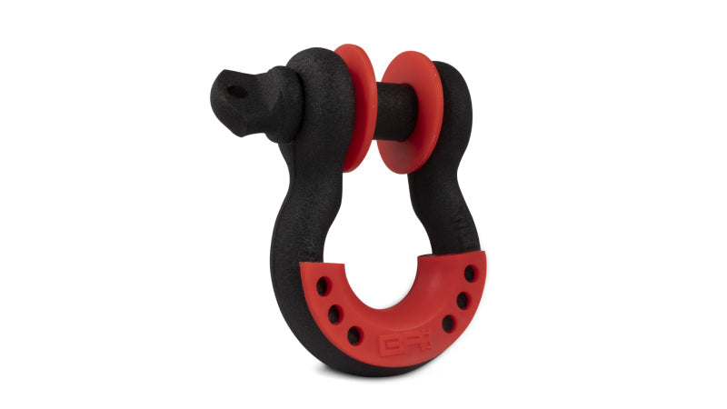 Body Armor 4x4 3/4in Black D-Ring with Red Isolators Single Body Armor 4x4 Tow Hooks AXOPROS