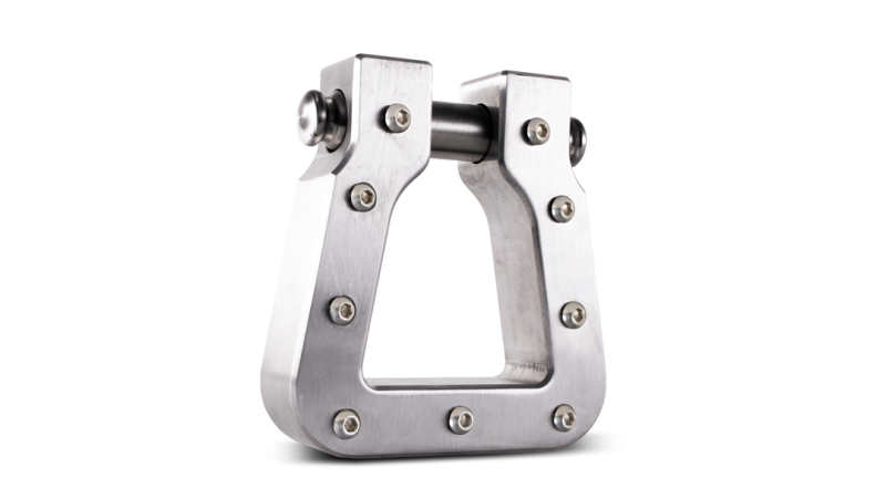 Body Armor 4x4 Mega D-Ring Machined Silver Single Body Armor 4x4 Tow Hooks AXOPROS