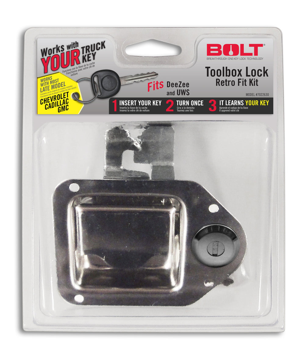 BOLT Toolbox Latch GM Late Model (GM-B) BOLT Truck Tool Box Lock and Key AXOPROS