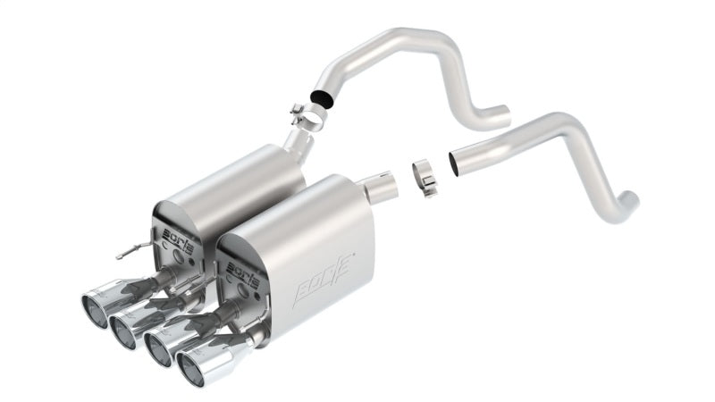 Borla 05-08 Corvette Coupe/Conv 6.0L/6.2L 8cyl 6spd RWD Touring SS Exhaust (rear section only) Borla Axle Back AXOPROS