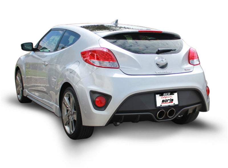 Borla 13-15 Hyundai Veloster Turbo 1.6L AT/MT FWD 2dr Dual Center Rear Exit Cat-Back Exhaust Borla Catback AXOPROS