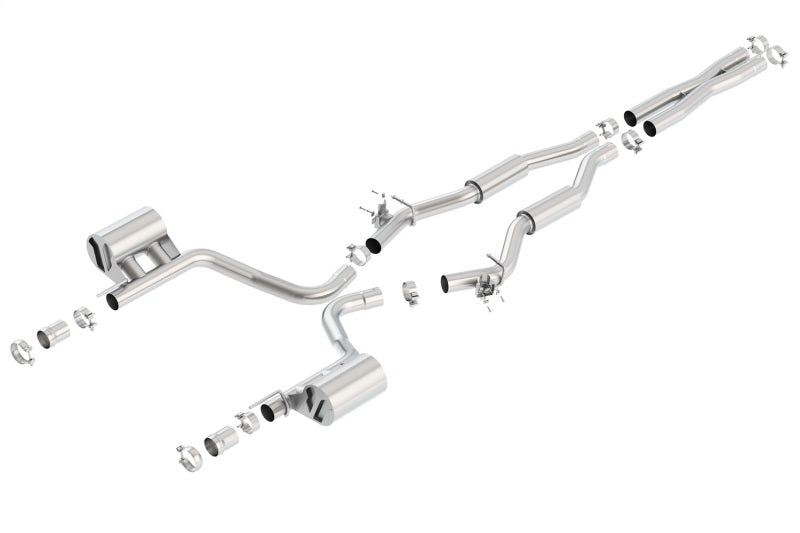 Borla 15-16 Dodge Challenger SRT 392 S-Type Catback Exhaust Single Split Rear Exit (No Tip) Borla Catback AXOPROS