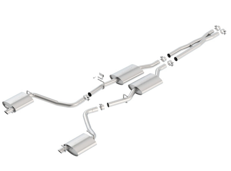 Borla 15-16 Dodge Charger 3.6L V6 S-Type Cat Back Exhaust (Uses Factory Valence) Borla Catback AXOPROS
