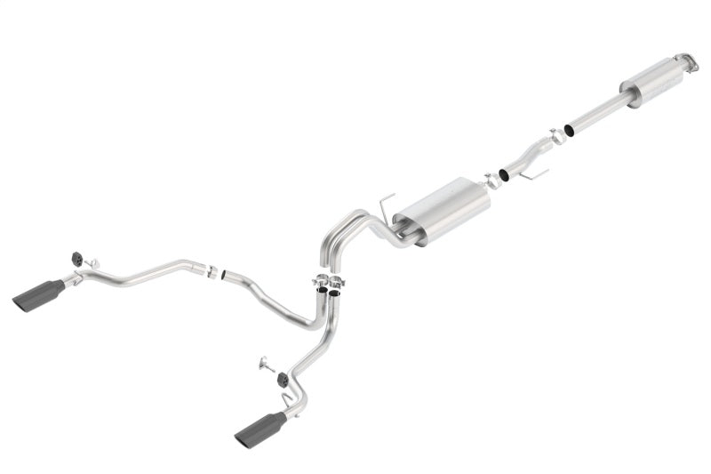 Borla 15-17 F-150 2.7/3.5L V6 EcoBoost / 5.0L V8 Black Chrome Cat-Back Touring Exhaust Borla Catback AXOPROS
