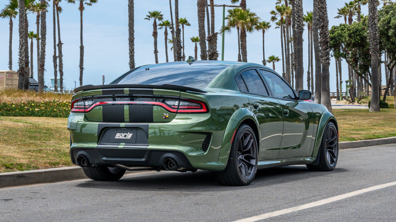 Borla 15-24 Dodge Charger V8 / 2023 Chrysler 300C T-304 SS Tips 5in Outlet - Carbon / Black Anodized Borla Tips AXOPROS